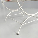 Sgabelli in ferro bianco, 1960 ca.