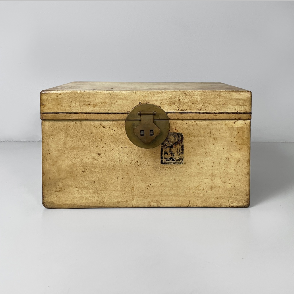 Scatola in legno e carta, 1950 ca.