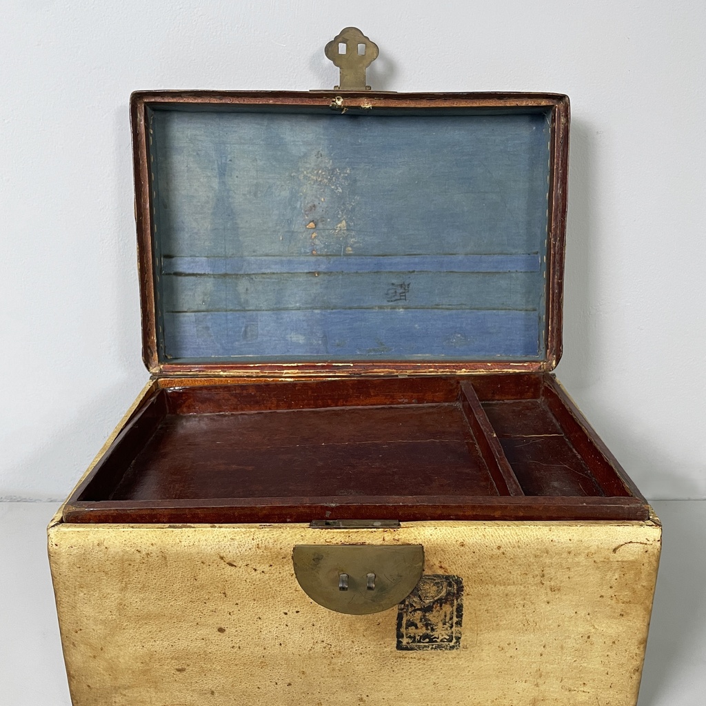 Scatola in legno e carta, 1950 ca.