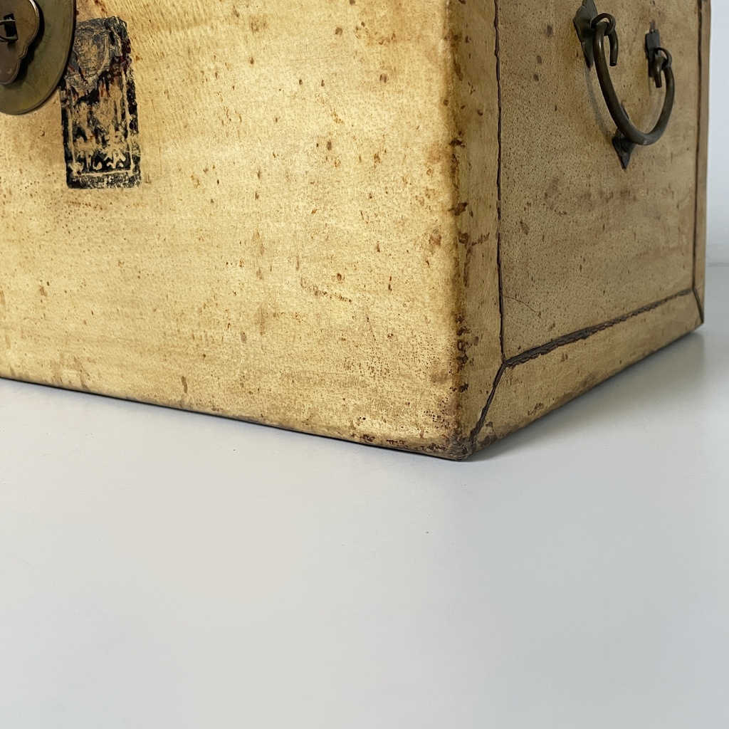 Scatola in legno e carta, 1950 ca.