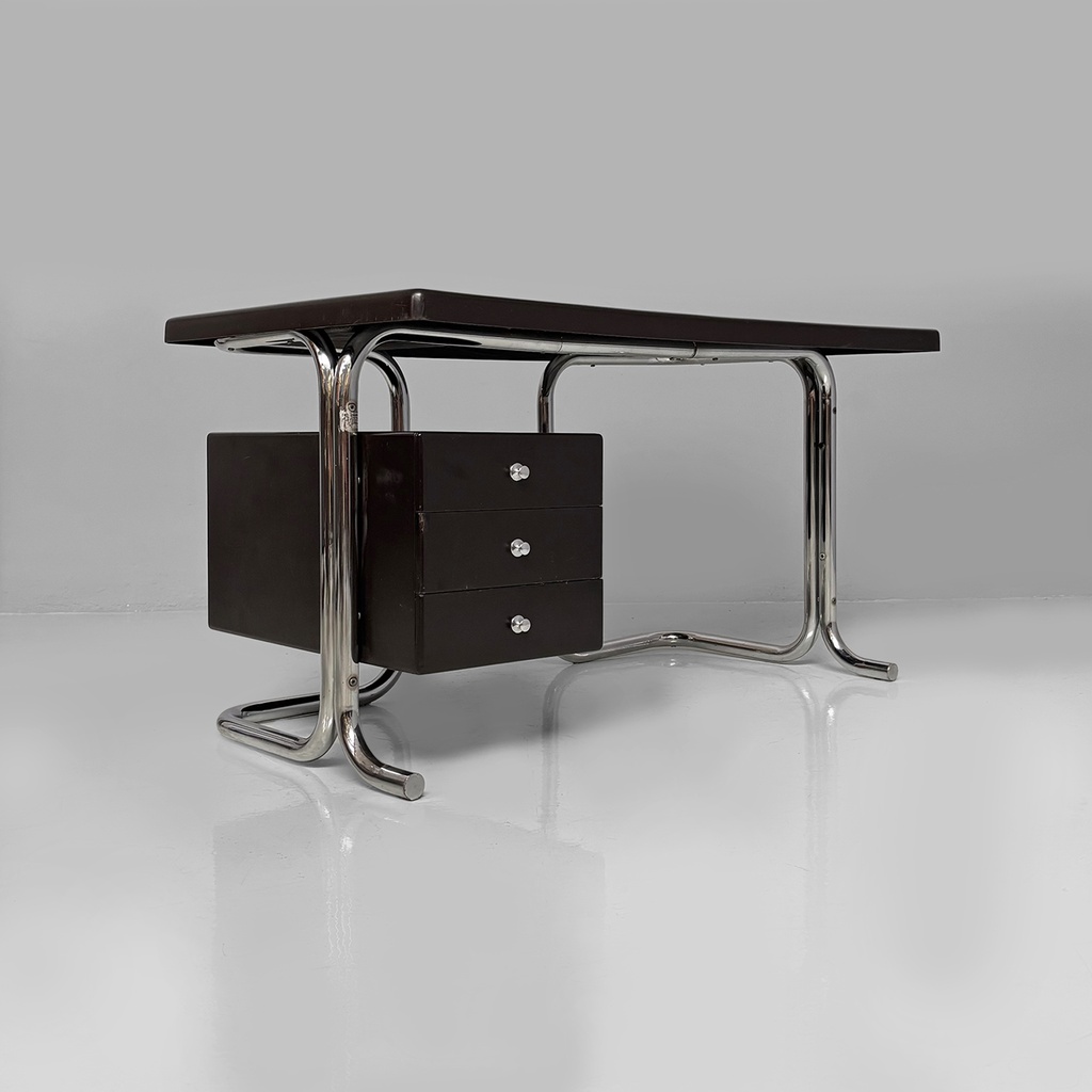 Scrivania in metallo e plastica di 2 INN, 1970 ca.