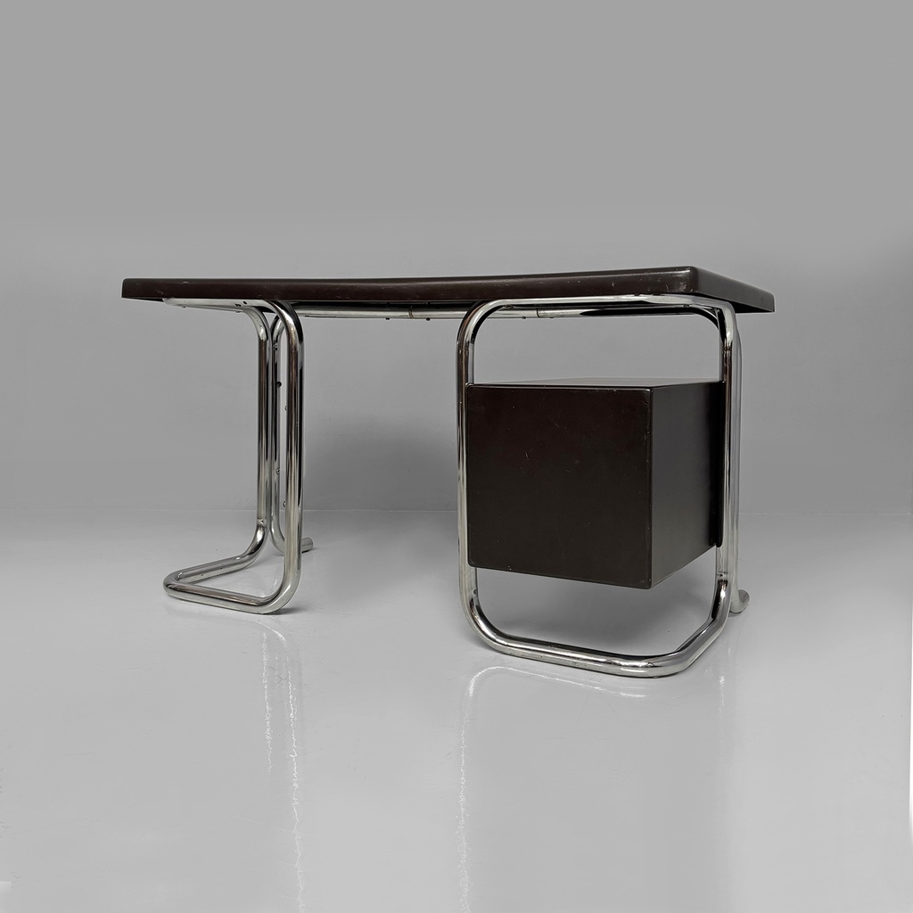 Scrivania in metallo e plastica di 2 INN, 1970 ca.