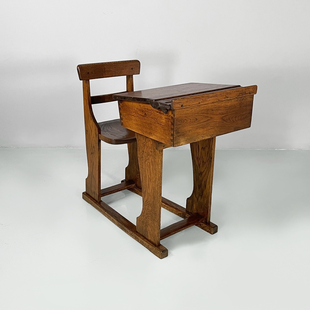 Banco di scuola in legno, 1930 ca.