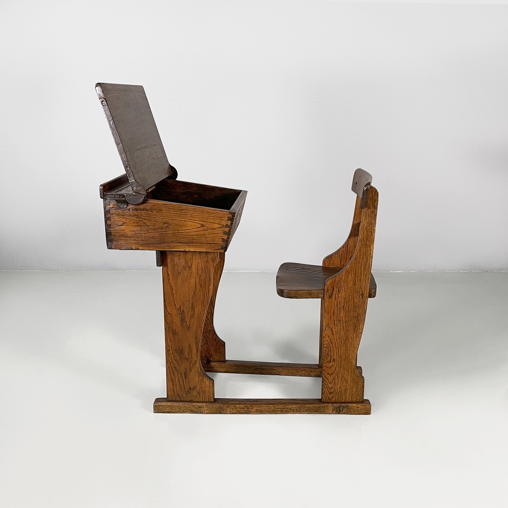 Banco di scuola in legno, 1930 ca.