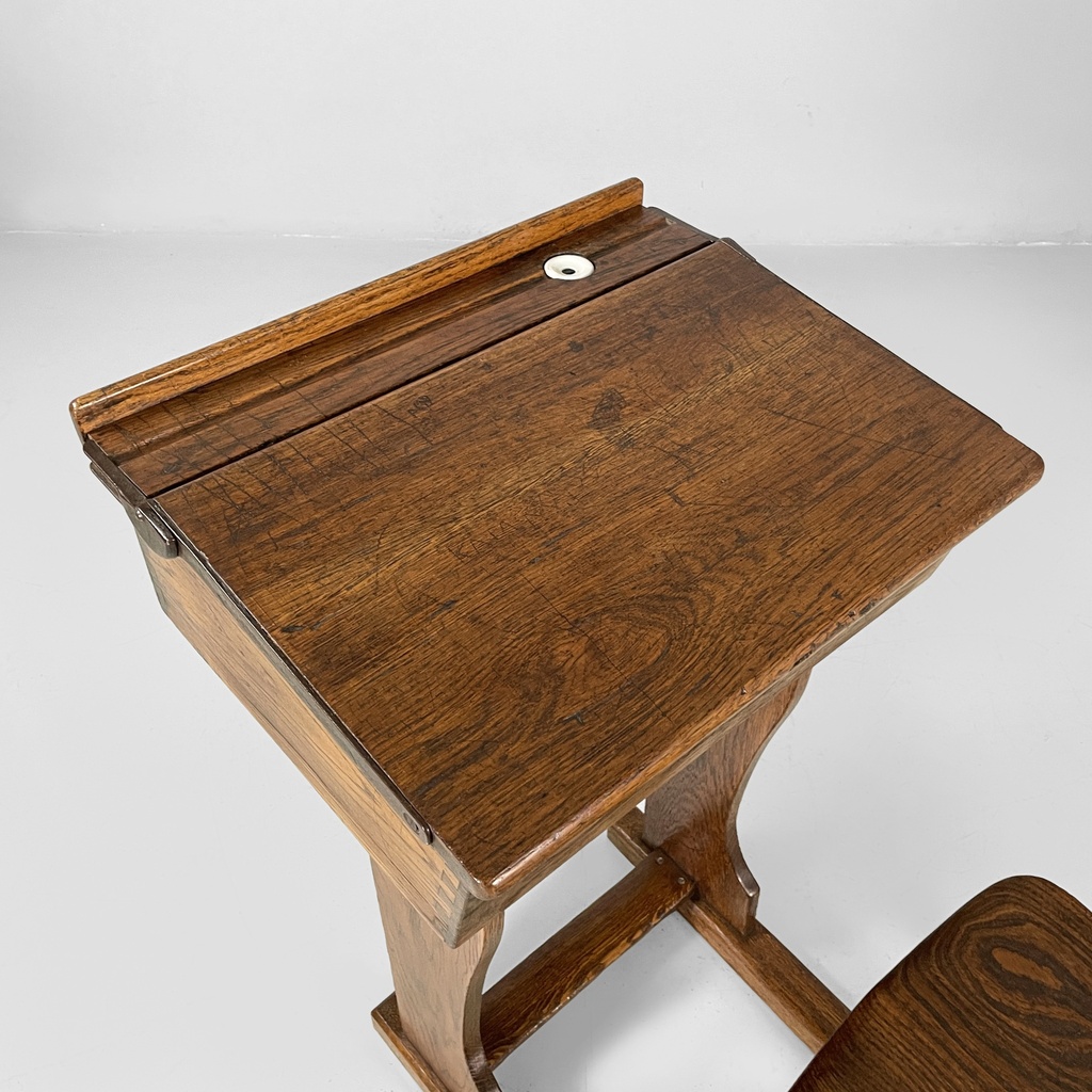 Banco di scuola in legno, 1930 ca.