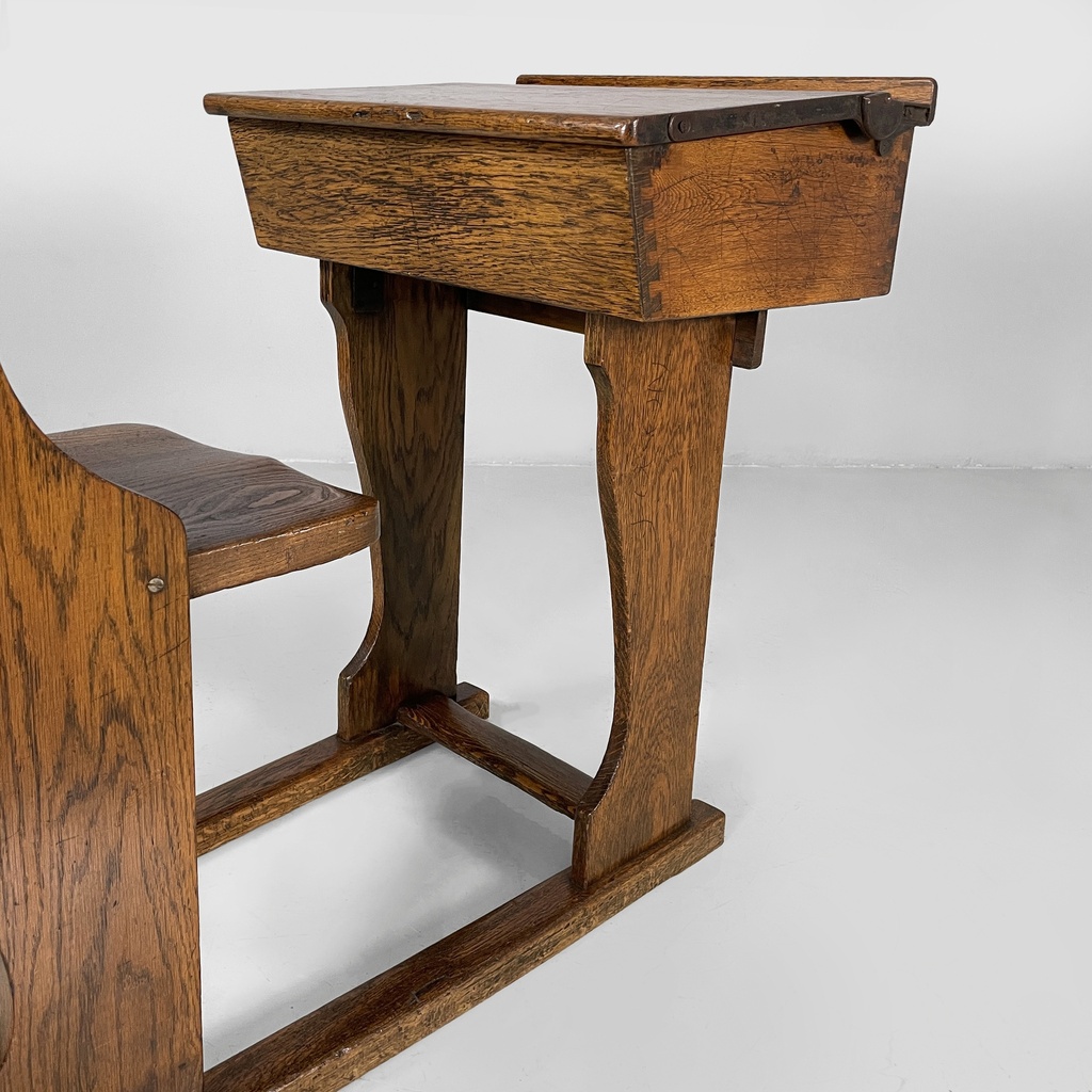 Banco di scuola in legno, 1930 ca.