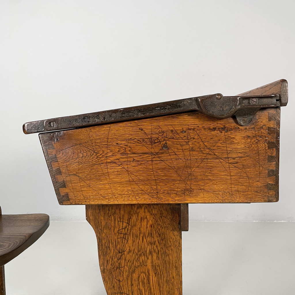 Banco di scuola in legno, 1930 ca.