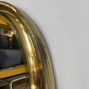 Specchio da parete in ottone, 1950 ca.