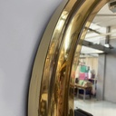 Specchio da parete in ottone, 1950 ca.