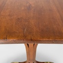 Tavoli da pranzo in legno e ottone, 1930 ca.