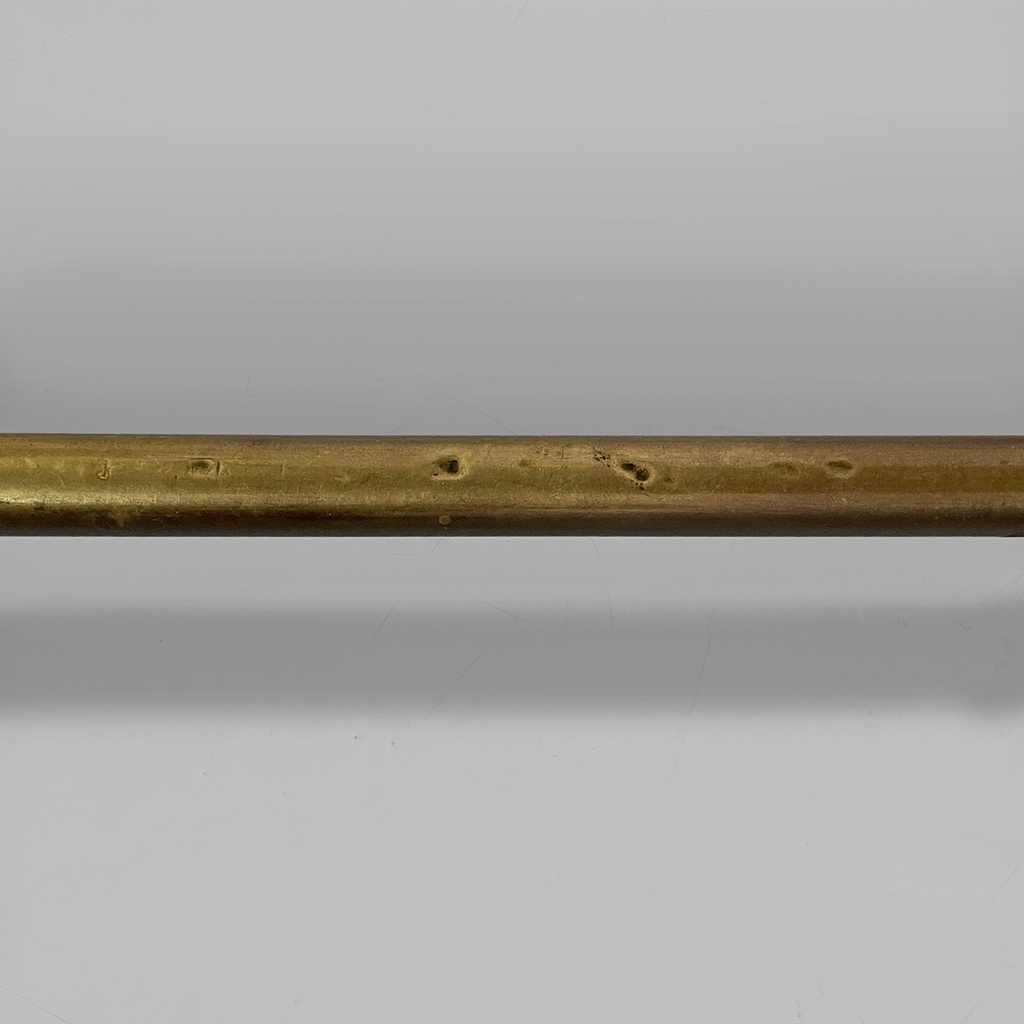 Tavoli da pranzo in legno e ottone, 1930 ca.