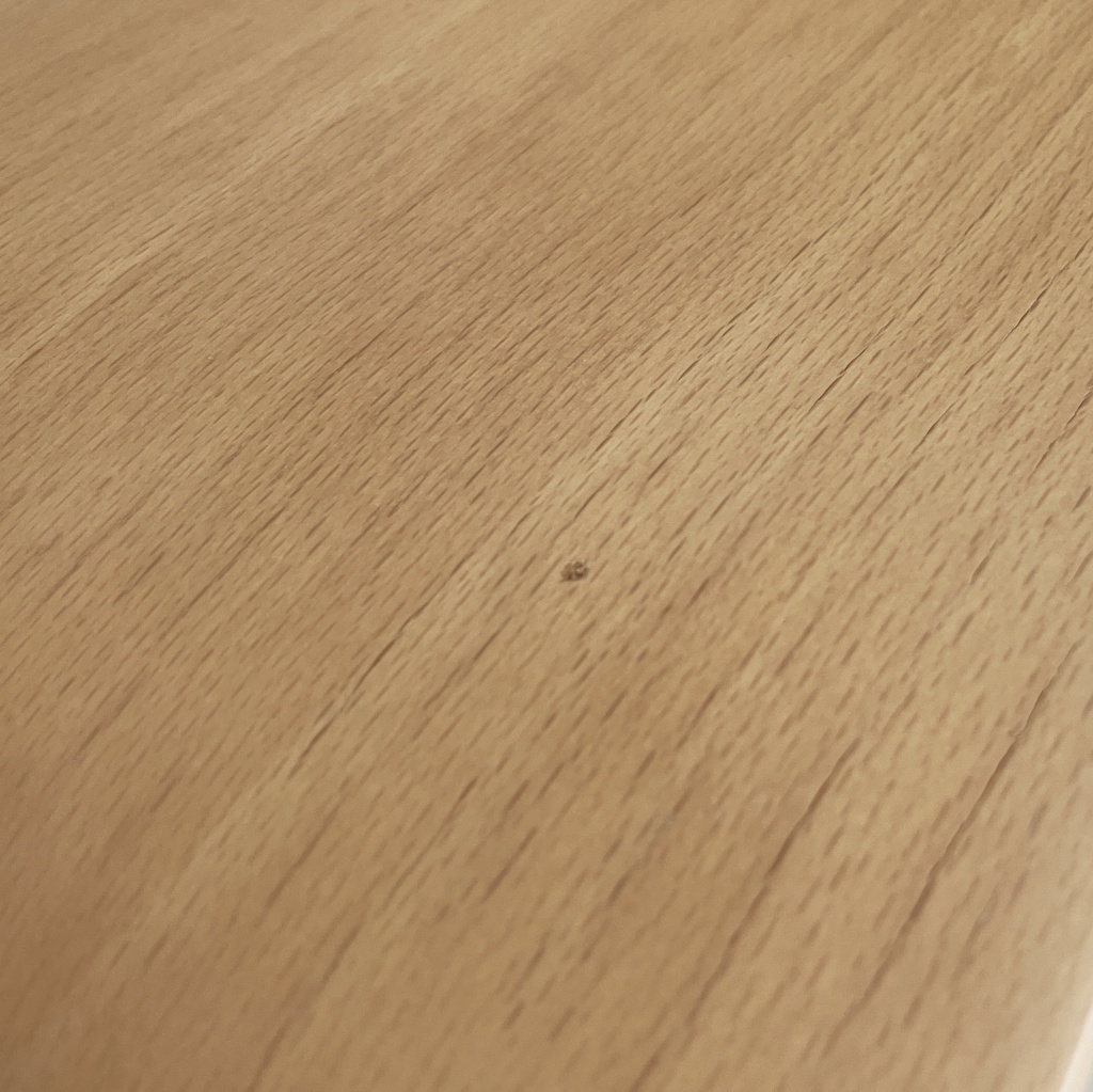 Sedia in legno chiaro e metallo, 1980 ca.