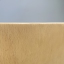 Sedia in legno chiaro e metallo, 1980 ca.