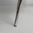 Sedia in legno chiaro e metallo, 1980 ca.