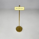 Cartello in ottone, 1980s