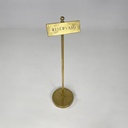 Cartello in ottone, 1980s