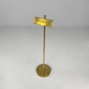 Cartello in ottone, 1980s