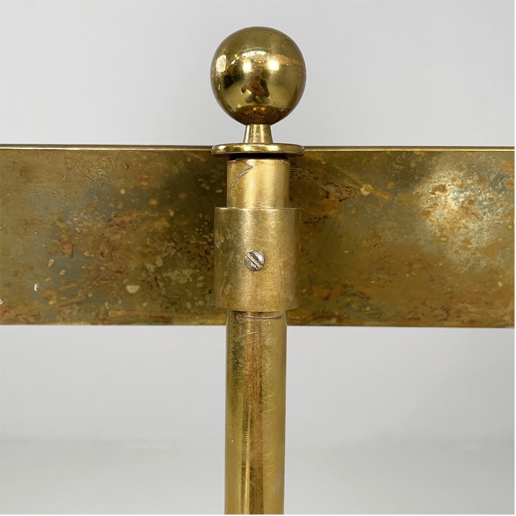 Cartello in ottone, 1980s