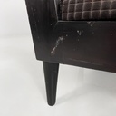 Poltrone in legno e velluto marrone, 1940 ca. 