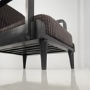 Poltrone in legno e velluto marrone, 1940 ca. 