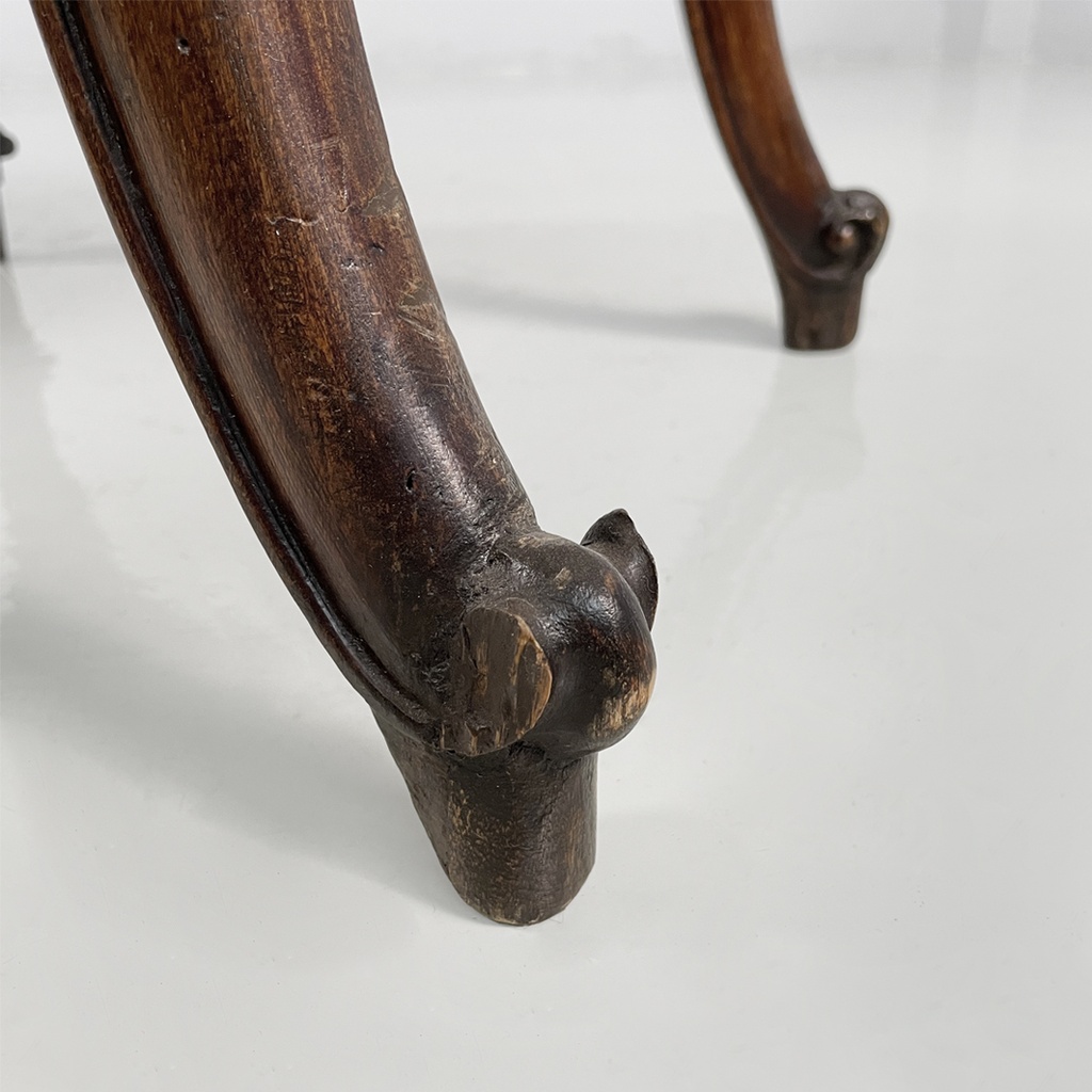 Poltrone in legno e tessuto bianco, 1930 ca.