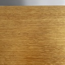 Cassettiera in legno e rattan, 1960 ca.