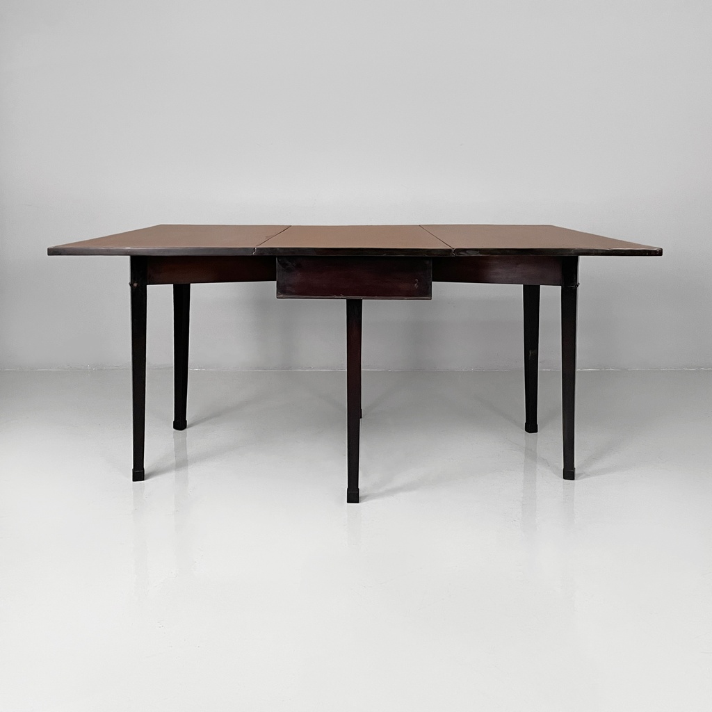 Tavolo da pranzo allungabile in legno, 1930 ca.