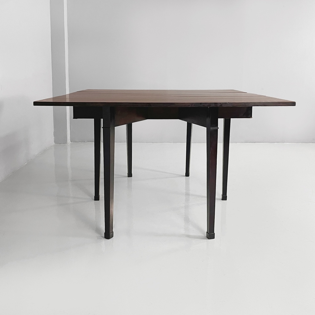 Tavolo da pranzo allungabile in legno, 1930 ca.