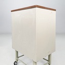 Cassettiera in metallo con ruote, 1950 ca.