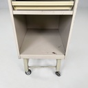 Cassettiera in metallo con ruote, 1950 ca.
