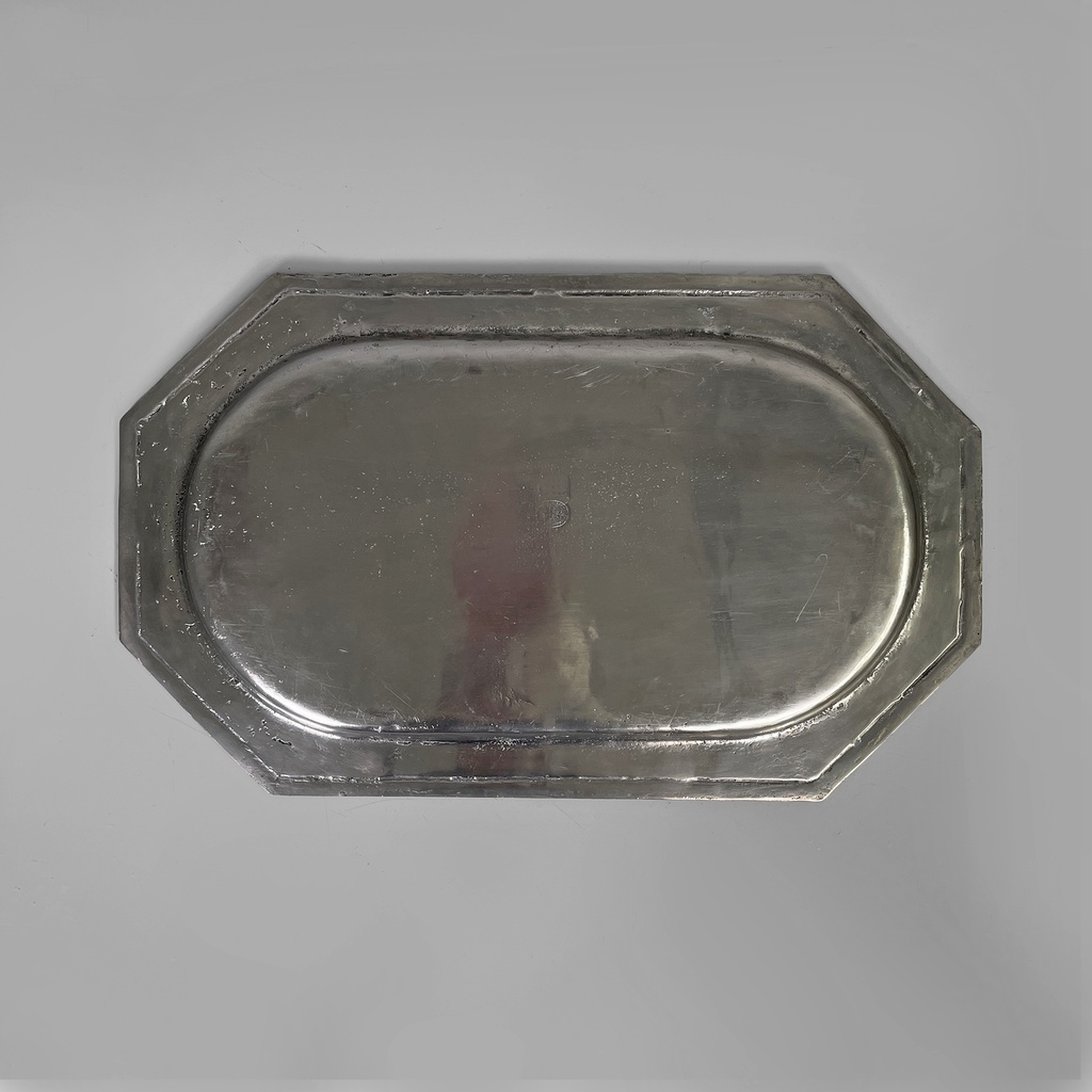 Vassoio in metallo, 1940 ca.