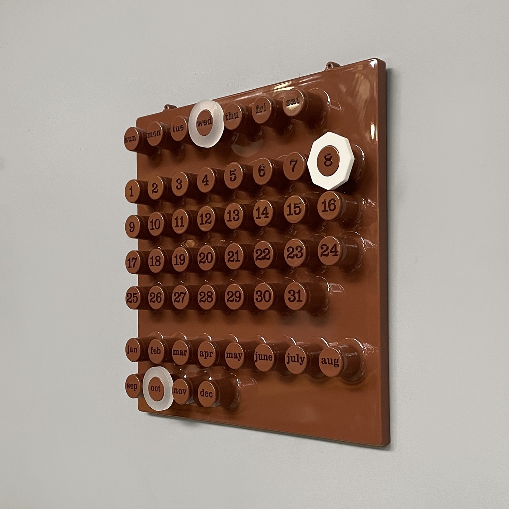 Calendario da parete Moka Mousse di Giorgio Della Beffa per Ring A Date, 2025