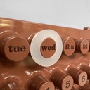 Calendario da parete Moka Mousse di Giorgio Della Beffa per Ring A Date, 2025