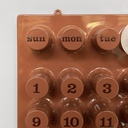 Calendario da parete Moka Mousse di Giorgio Della Beffa per Ring A Date, 2025