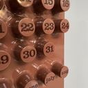 Calendario da parete Moka Mousse di Giorgio Della Beffa per Ring A Date, 2025