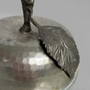 Contenitore in metallo e vetro, 1950 ca.