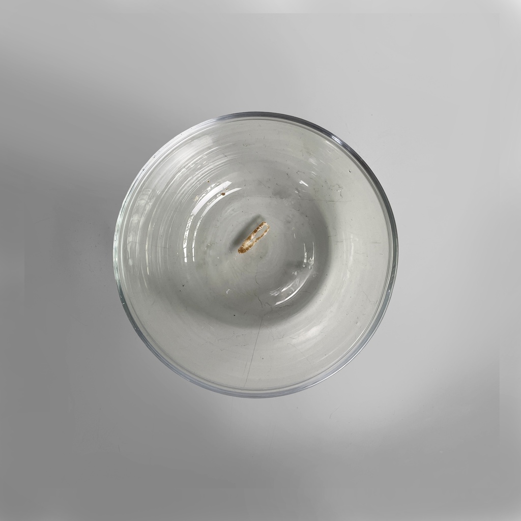 Contenitore in metallo e vetro, 1950 ca.