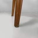 Poltrone in pelle nera e legno, 1960 ca.