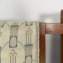 Panca in tessuto e legno, 1930 ca.