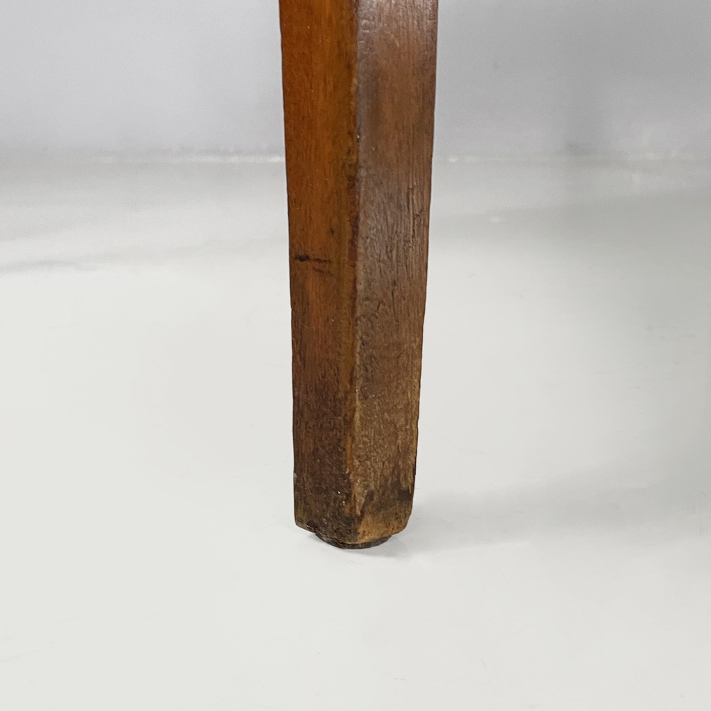 Panca in tessuto e legno, 1930 ca.