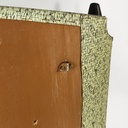 Consolle in legno, tessuto e paglia, 1950 ca.