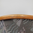 Sedia in legno e tessuto a fantasia, 1930 ca.