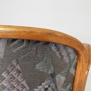 Sedia in legno e tessuto a fantasia, 1930 ca.