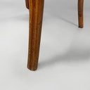 Sedia in legno e tessuto a fantasia, 1930 ca.