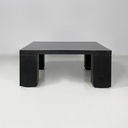 Tavolo da caffè in legno nero, 1980 ca.