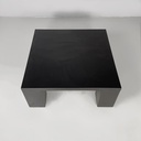 Tavolo da caffè in legno nero, 1980 ca.