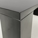 Tavolo da caffè in legno nero, 1980 ca.