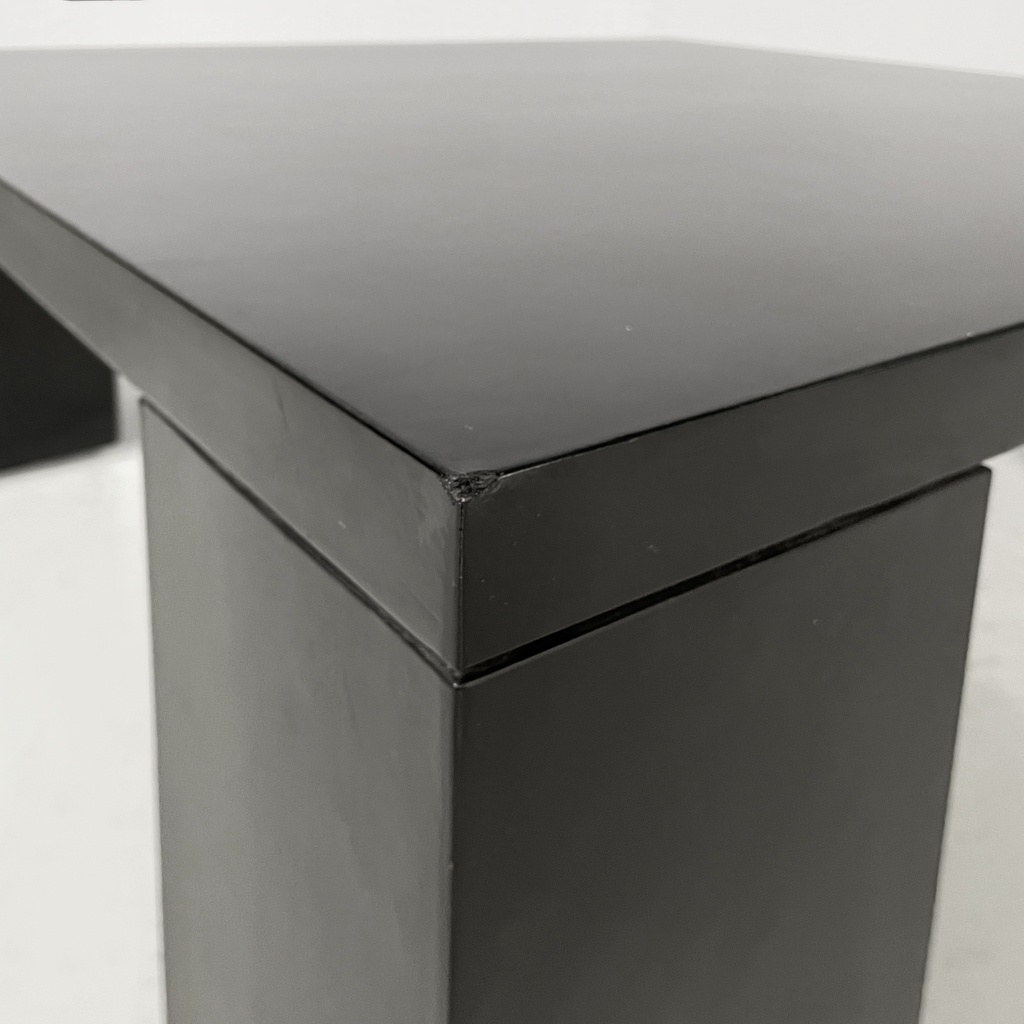 Tavolo da caffè in legno nero, 1980 ca.