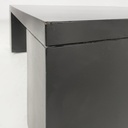 Tavolo da caffè in legno nero, 1980 ca.