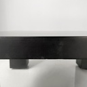 Tavolo da caffè in legno nero, 1980 ca.